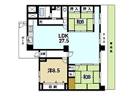 奈良県奈良市西木辻町（賃貸マンション3LDK・1階・123.55㎡） その2