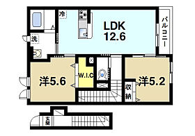 奈良県奈良市押熊町（賃貸アパート2LDK・2階・57.23㎡） その2