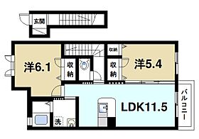 シャーメゾン富堂  ｜ 奈良県天理市富堂町（賃貸アパート2LDK・2階・55.30㎡） その2