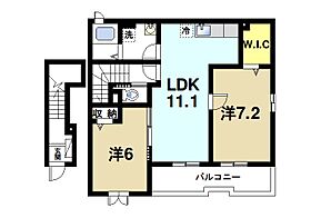 奈良県大和郡山市額田部北町（賃貸アパート2LDK・2階・59.34㎡） その2