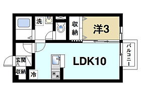 奈良県奈良市青野町1丁目（賃貸アパート1LDK・2階・33.39㎡） その2