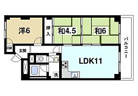 グリーンコーポ奈良第2二番館  ｜ 奈良県奈良市大宮町4丁目（賃貸マンション3LDK・1階・67.44㎡） その2