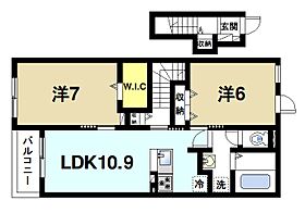 奈良県奈良市北永井町353-1（賃貸アパート2LDK・2階・59.14㎡） その2