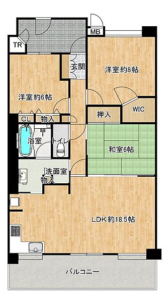 間取りを拡大表示