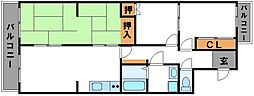 グリーンマンション長尾 4LDKの間取図画像