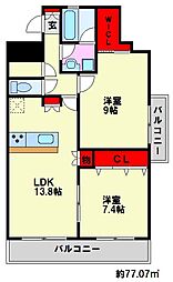 レジデンツァ大橋 7階