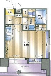 アクタス薬院大通り ワンルームの間取図画像