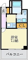 ルピナス高砂 1Kの間取図画像