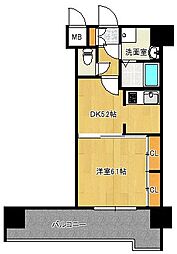 エフパルク大濠公園 1DKの間取図画像