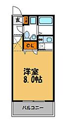 エステート・モア天神倶楽部 1Kの間取図画像