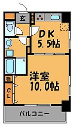 GH舞鶴 1DKの間取図画像