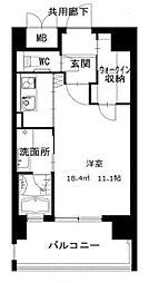 iNSHAPE港 ワンルームの間取図画像