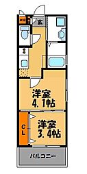 赤坂ランドマークタワー 2Kの間取図画像