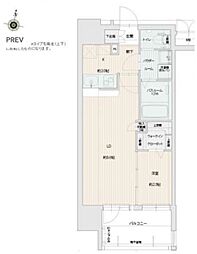 グランフォーレプライム西新 1LDKの間取図画像
