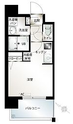 エンクレスト西公園3 ワンルームの間取図画像
