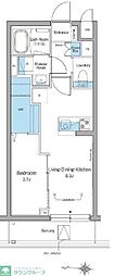 ルフォンリヴェント杉並永福 1LDKの間取図画像