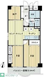 間取図画像 2SLDK