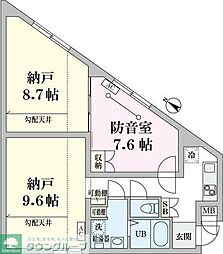 ラシクラス東高円寺 1SKの間取図画像