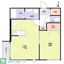 間取図画像 1LDK