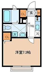 プリマステラ浜田山 1Kの間取図画像