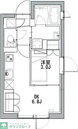 世田谷区船橋1丁目マンション 1DKの間取図画像