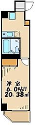 フェニックス桜上水 1Kの間取図画像