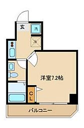 CRACIA世田谷赤堤 1Kの間取図画像