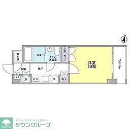 M′SRESIDENCE 1Kの間取図画像