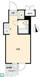 扶桑ハイツ経堂 ワンルームの間取図画像