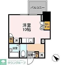 ディークラディアイヴァン初台 ワンルームの間取図画像