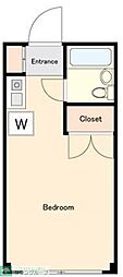 Doors方南町 ワンルームの間取図画像