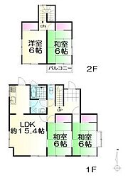人来田3丁目 4LDKの間取り