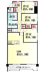 間取図画像 3LDK
