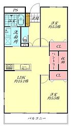 間取図画像 2LDK