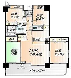 CESAR富沢南 4LDKの間取図画像