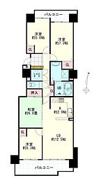 ヴェルビュみずほ台 4LDKの間取図画像
