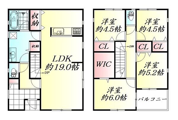 間取りを拡大表示