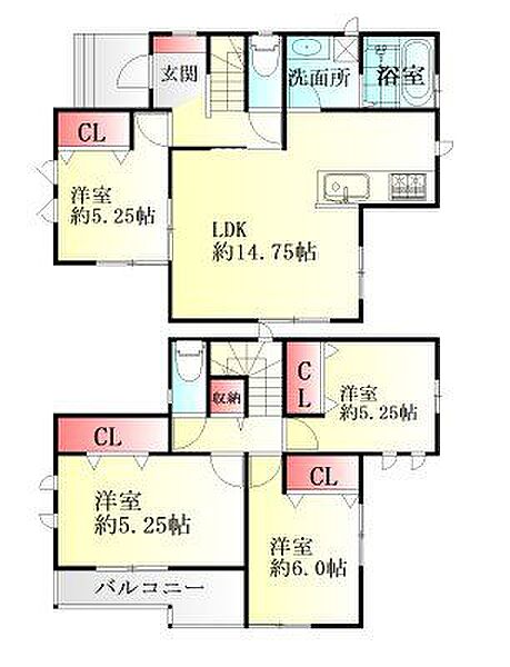 間取りを拡大表示