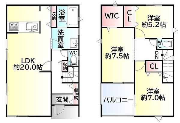 間取りを拡大表示