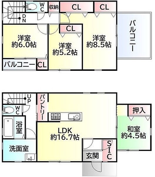 間取りを拡大表示