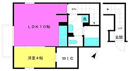 D-roomミタカ3 1LDKの間取図画像