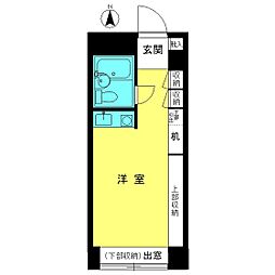 セル・フース432 ワンルームの間取図画像