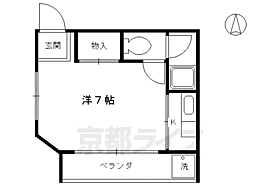 共栄ハイツ 202 ｜ 京都府京都市南区吉祥院這登東町（賃貸アパート1K・2階・20.00㎡） その2