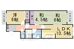 ヴェルデ三番館 3LDKの間取図画像