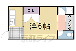 マンションローレル 1Kの間取図画像