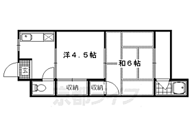 栄マンション 204 ｜ 京都府京都市右京区嵯峨野西ノ藤町（賃貸マンション2K・2階・28.00㎡） その2