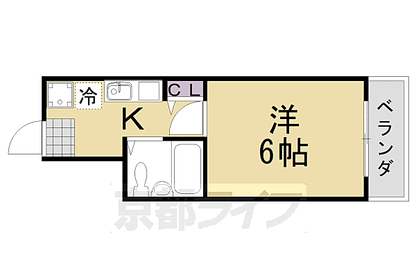 メゾン・ド・シプレ 201｜京都府京都市西京区山田北山田町(賃貸マンション1K・2階・19.80㎡)の写真 その2