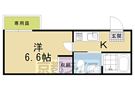 フラッティ花園ミンク 103 ｜ 京都府京都市中京区西ノ京馬代町（賃貸マンション1K・1階・21.87㎡） その2