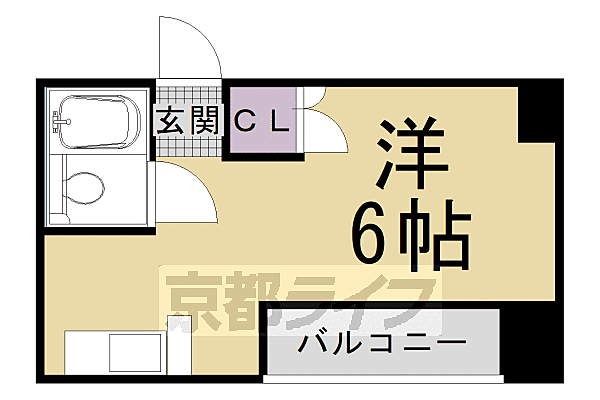 ＨＥＲＳＥ　Ｄ’ＯＲ 311｜京都府京都市右京区太秦帷子ケ辻町(賃貸マンション1K・3階・21.42㎡)の写真 その2