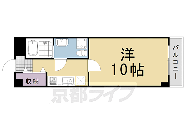 上桂くめマンション 306｜京都府京都市西京区上桂前川町(賃貸マンション1K・3階・27.00㎡)の写真 その2